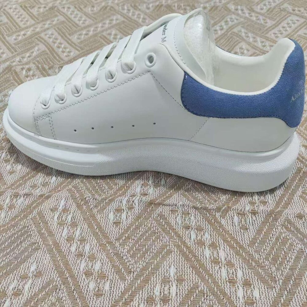 Alexander Mcqueen Exquisite Heel Height-Enhancing Casual White&Blue Men Sneakers - Picture 5 of 8